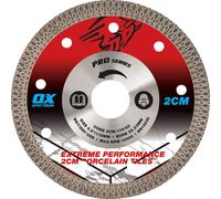 OX Pro 2CM Porcelain Cutting Blade - 115/22.23mm, Blue