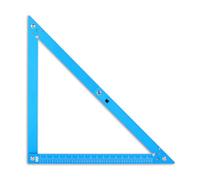 OX Tools 600mm Folding Square, Aluminium Framing Square with Carry Case, Builders Measuring Tool