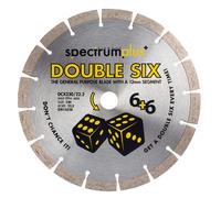 Ox Tools DCX125/22 Spectrum Plus Double Six Diamond Blade - Gp - 125/22.23Mm EA