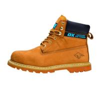 OX TOOLS Men's - OX Honey Nubuck Safety Boot Size 9, Brown, Size 9 UK