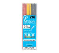 Ox Tools Ox Ox-P503202 Tuff Carbon Pencil Refills Basic Colours & Graphite Leads 10 Pack