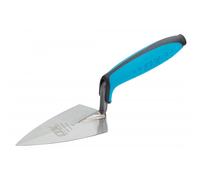 OX Philadelphia Pattern Pointing Trowel - Pro Series Plasterers / Builders Carbon Steel Pointing Trowel with Dura-Grip Soft Handle - Multicolour - 5 Inch/127 mm
