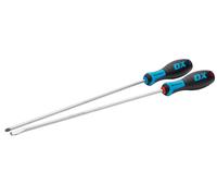 OX Tools Pro 2 Piece Long Screwdriver Set - 300mm Length, Blue,red (OX-P363302)