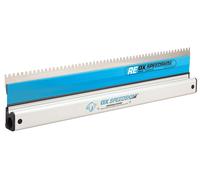 OX Speedskim Stainless Steel Notched Rendering Plastering Finishing Rule - RE600mm