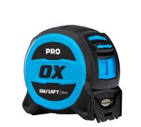 Ox Tools Ox Pro 5M/16Ft Magnetic Dual Hook Tape Measure 32mm Wide Tuff Blade Ox-P506405