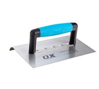 Ox Tools Ox Pro Extra Wide Edging Trowel 25mm Radius- 145 X 215mm / 5 3/4In X 8 1/2In