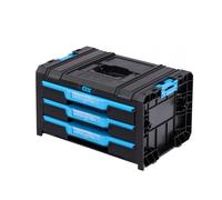 OX Tools TOOLTREK Trade 3 Drawer Tool Box, Tool Chest With Carry Handle, Portable Tool Storage
