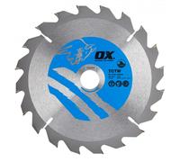 Ox Tools OX-TCTW-1602020 Ox Wood Cutting Circular Saw Blade 160/20Mm 20 Teeth Atb EA