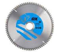Ox Tools OX-TCTW-2163080 Ox Wood Cutting Circular Saw Blade 216/30Mm 80 Teeth Atb EA