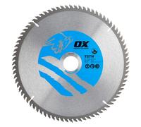 Ox Tools OX-TCTW-2353080 Ox Wood Cutting Circular Saw Blade 235/30Mm 80 Teeth Atb EA