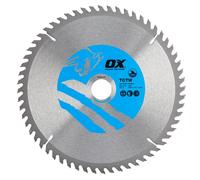 Ox Tools OX-TCTW-2503060 Ox Wood Cutting Circular Saw Blade 250/30Mm 60 Teeth Atb EA