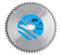 Ox Tools OX-TCTW-NG-3053060 Ox Wood Cutting Negative Rake Circular Saw Blade 305/30Mm 60 Teeth Atb EA