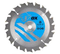 Ox Tools OX-TCTW-TF-1361020 Ox Wood Cutting Thin Kerf Circular Saw Blade 136/10Mm 20 Teeth Atb EA