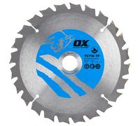 Ox Tools OX-TCTW-TF-1602024 Ox Wood Cutting Thin Kerf Circular Saw Blade 160/20Mm 24 Teeth Atb EA