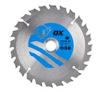 Ox Tools OX-TCTW-TF-1652024 Ox Wood Cutting Thin Kerf Circular Saw Blade 165/20Mm 24 Teeth Atb EA