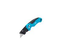 OX TOOLS P224301 Pro Heavy Duty Fixed Blade Folding Knife, Blue / Black