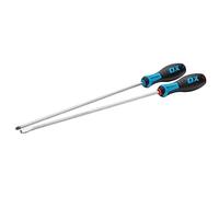 OX Tools Pro 300mm Extra Long Screwdriver Set - PZ2 & Slotted 2pc