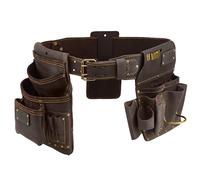 OX Tools Pro Oil Tanned Leather Rigs Drywall Rig Pro 4-Piece Drywaller's Rig | Tool Pouch for Pro Drywall Contractor | P263804