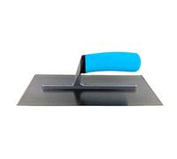OX Tools T406040 Trade 11" x 4-1/2" CS V-Notch Trowel - Soft Grip