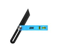 OX Tools Trade 200mm Sliding Bevel with Dual Axis Vials, Stainless