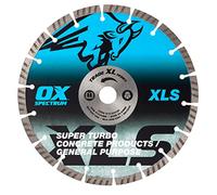 OX Tools Trade XL Super - Turbo Segmented Diamond Blade - Concrete & GP - 230/22.23mm, Blue