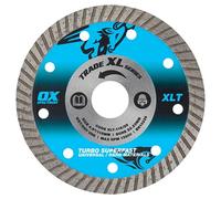 OX Tools Trade XL Turbo Diamond Blade - Universal & GP - 115/22.23mm, Blue