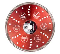OX Tools TX10R-230/22 OX-TX10R Spectrum Superior Turbo Diamond Blade, 230/22.23mm, Red