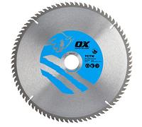 OX Tools Wood Cutting Circular Saw Blade 250/30mm, 80 Teeth ATB