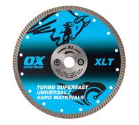 OX Tools Trade XL Turbo Diamond Blade - Universal & GP - 230/22.23mm, Blue