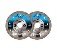 OX Trade 115mm Diamond Tile Cutting Disc Twin Pack - Wet & Dry