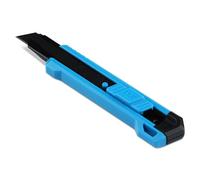 OX Trade 18mm Snap-Off Utility Knife, Slide Lock, 8-Point SK5 Blade | Slide-Lock Box Cutter for Cardboard, Carpet & Insulation - SK5 Blade, Built-In Snapper for Trade & DIY Use