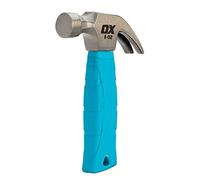 OX Trade 8oz Stubby Claw Hammer for Tight Spaces, Solid Forged Steel Head, Durable Fibreglass Handle & Non Slip Grip, DIY & Home Repairs, OX-T087608