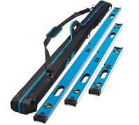 OX Trade Box Spirit Level Set 3pc - 600, 1200 & 1800mm with Carry Bag