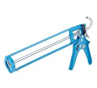 OX Trade Skeleton Caulk Gun 400mL - 10:1 Thrust Ratio, Drip/Non-Drip Switch, Lightweight Frame, Built-in Spout Cutter & Seal Punch, Ergonomic Trigger - for Silicone, Latex & Acrylic Sealants