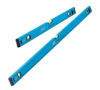 OX Trade Spirit Level Set - 600mm & 1200mm Twin Pack, Shock-Proof End Caps