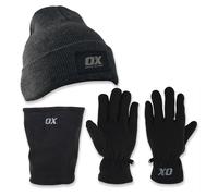 OX Trade Winter Warmer Set (Beanie, Gloves & Neck Warmer) - One Size