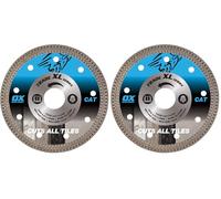 OX Trade XL Cuts All Tiles Diamond Blade - 115mm Dia x 22mm Bore, Ultra-Thin 1.3mm Segment Long Life Blade for Ceramic & Medium-Hard Natural Stone, Chip Free Cutting, Wet & Dry Cut, CAT-115/22