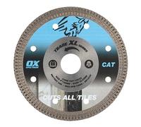 OX Trade XL Cuts All Tiles Diamond Blade - 125mm Dia x 22mm Bore, Ultra-Thin 1.3mm Segment Long Life Blade for Ceramic & Medium-Hard Natural Stone, Chip Free Cutting, Wet & Dry Cut, CAT-125/22
