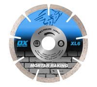 OX Trade XL Mortar Raking Diamond Blade 115x22mm, 6mm Segment