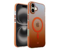 OX Vanguard Case for iPhone 16 Plus - Shockproof Military Grade Drop Protection Anti Scratch Cover Screen & Raised Camera Frame - Compatible with MagSafe - Orange