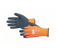 Ox Waterproof Thermal Latex Gloves Large 10 Pairs