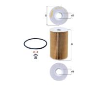 MAHLE ORIGINAL OX 127/1D Oil filter