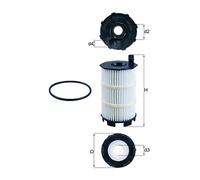 MAHLE ORIGINAL OX 350/4D Oil filter