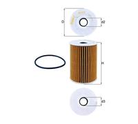 Mahle Oil Filter OX415D fits Nissan Renault Vauxhall - OE Matching Quality