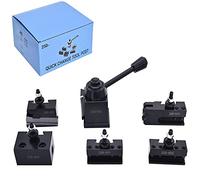 OXA Tool Post Set 6-Pack Wedge Type Quick Change Tool Post Set for Mini Lathe Swing 8Inch 250-000