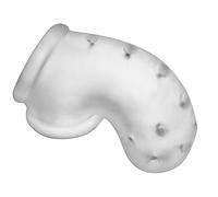 Oxballs Airlock Air-Lite Vented Chastity Cock Cage - White Ice: Secure Lockdown with Vented Design for Comfort and Sensory Stimulation