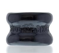 Oxballs Squeeze Short Ballstretcher - Black | Stretchy Silicone Ball Stretcher Ring for Testicle Play, Tug & Enhanced Pleasure