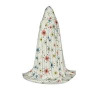 OXbnmm Absctract Geometric Pattern Space Teenager Hooded Cape Cloak Small Cosplay Costume Witch Vampire Wizard Masquerade Ball Stage