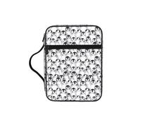 OXbnmm Cute Penguins Sketch Printed Bible Cover Case, Protective Travel Organizer for Journal, Portable Church Book Bag