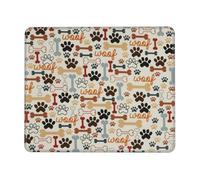 OXbnmm Dog Bones Paw Prints Large Extended Mouse Pad With Lock Edge & Non-Slip Base, Thick Durable Desk Mat For Work